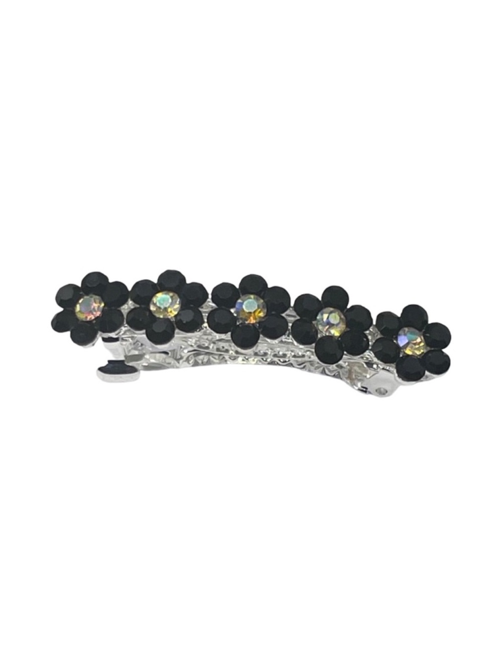Elegant Black rhinestones Floral Hair Clip FINAL PRICE Drop